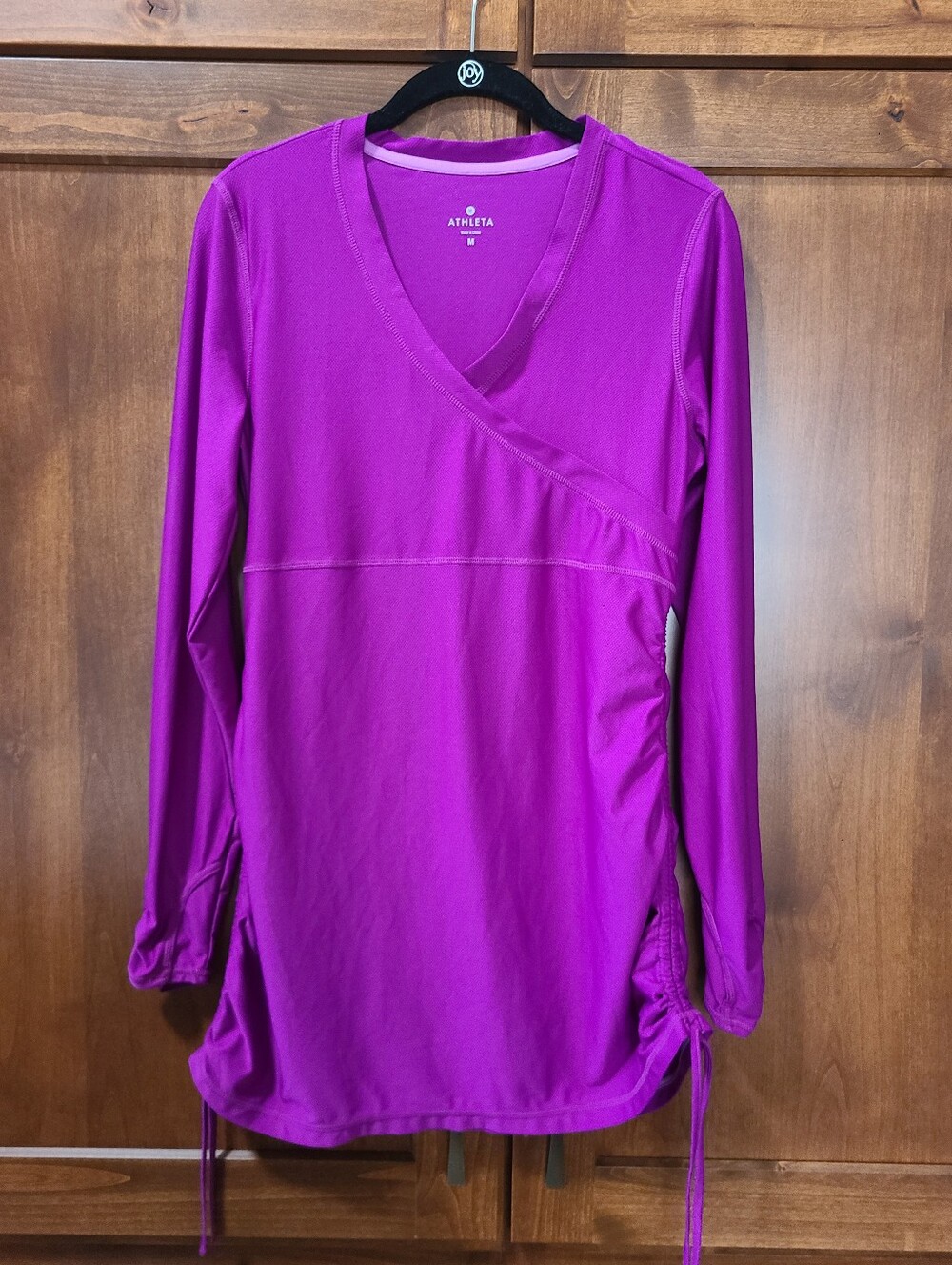 Athleta Purple Long Sleeve Cover Up Dress Womens Medium
